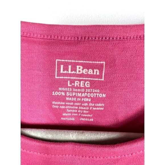L.L. Bean long sleeve‎ pink top - Picture 4 of 6